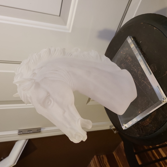 Other - Mid Century Modern Lucite Frosted Horse Head 11"